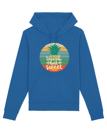 Tough But Sweet Retro Sunset Pineapple Royal Blue