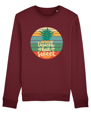 Tough But Sweet Retro Sunset Pineapple Burgundy