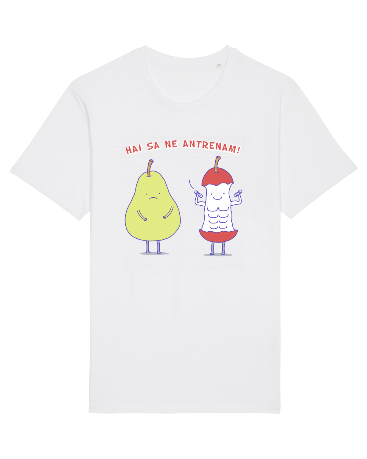 Tricou mânecă scurtă Unisex Rocker White
