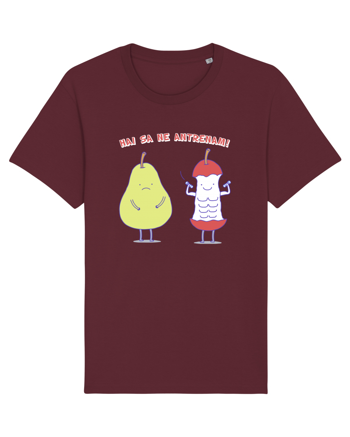 Tricou mânecă scurtă Unisex Rocker Burgundy