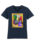 Painting Tricou mânecă scurtă guler V Bărbat Presenter