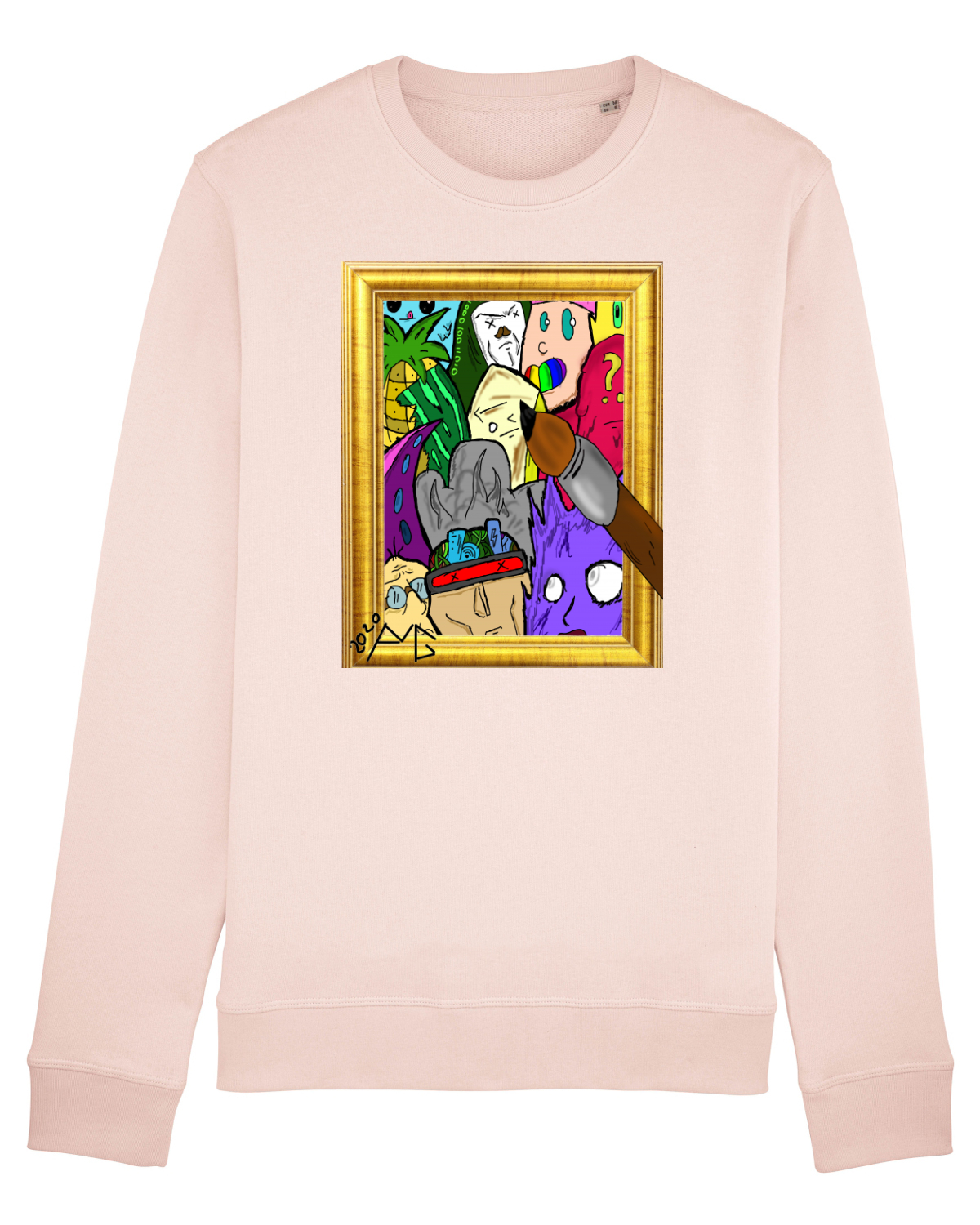 Bluză mânecă lungă Unisex Rise Candy Pink