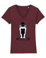 Înger cu cagulă Tricou mânecă scurtă guler V Damă Evoker