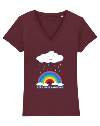 Let's make rainbows. Burgundy