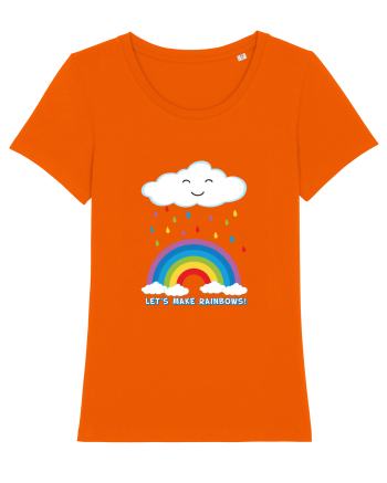 Let's make rainbows. Bright Orange