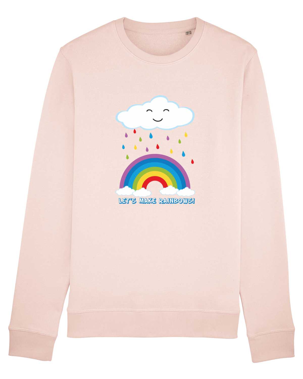 Bluză mânecă lungă Unisex Rise Candy Pink
