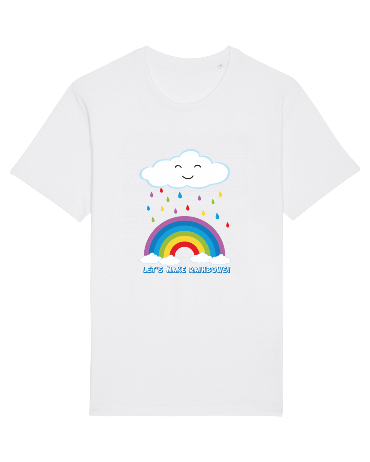 Tricou mânecă scurtă Unisex Rocker White