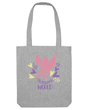 Awesome World Of Unicorns Heather Grey