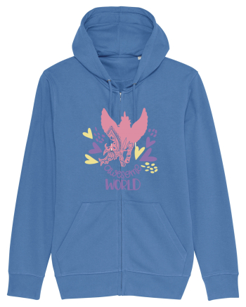 Awesome World Of Unicorns Bright Blue
