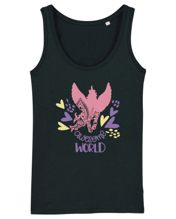 Awesome World Of Unicorns Black