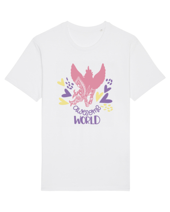 Awesome World Of Unicorns White