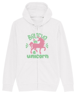 Believe In A Unicorn Hanorac cu fermoar Unisex Connector