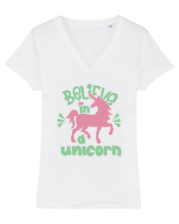 Believe In A Unicorn White