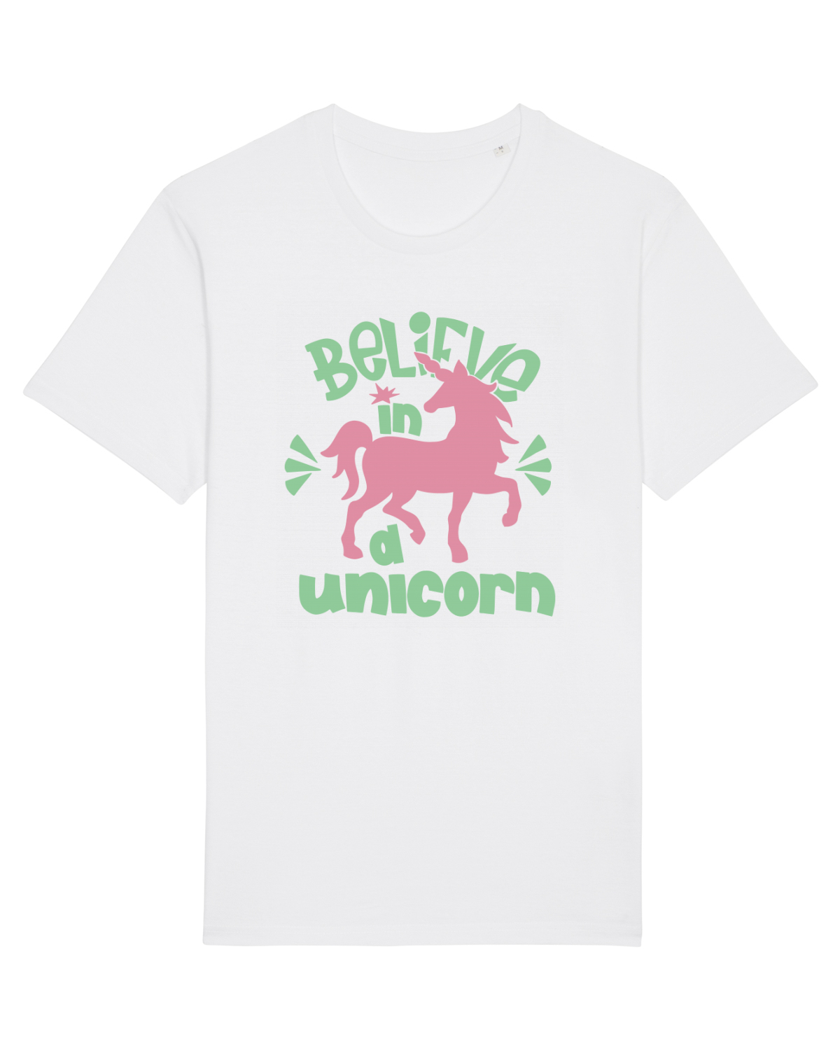 Tricou mânecă scurtă Unisex Rocker White
