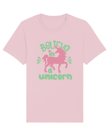 Believe In A Unicorn Cotton Pink