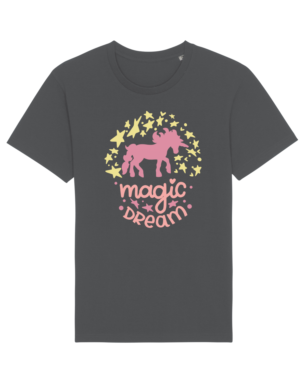Tricou mânecă scurtă Unisex Rocker Anthracite