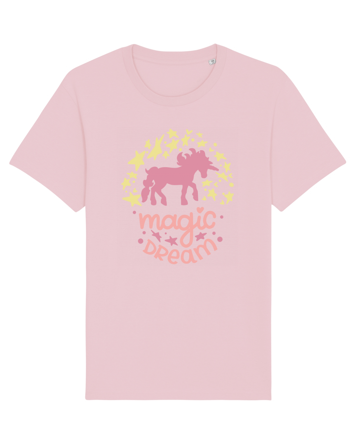 Tricou mânecă scurtă Unisex Rocker Cotton Pink