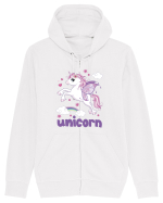Rainbow Unicorn Hanorac cu fermoar Unisex Connector
