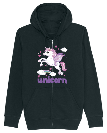 Rainbow Unicorn Black