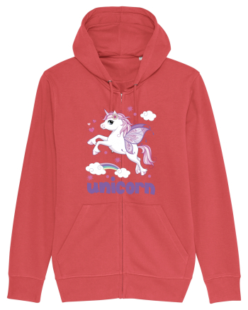 Rainbow Unicorn Carmine Red
