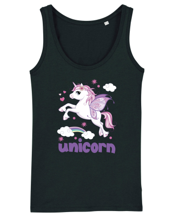 Rainbow Unicorn Black