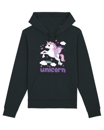 Rainbow Unicorn Black