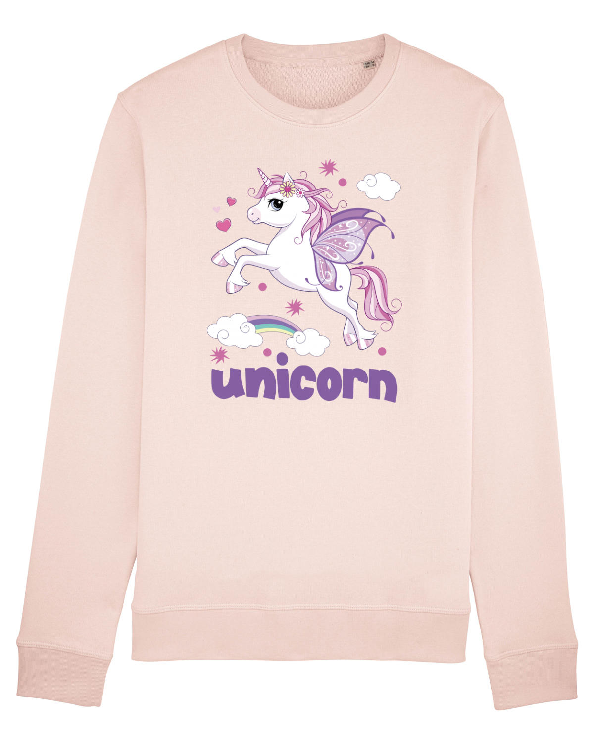 Bluză mânecă lungă Unisex Rise Candy Pink