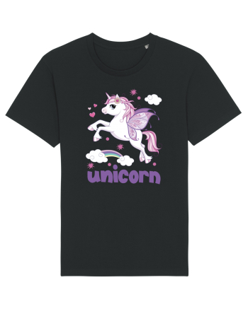Rainbow Unicorn Black