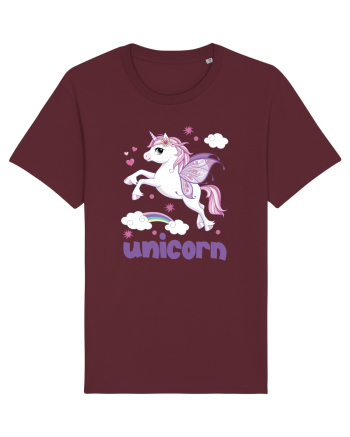 Rainbow Unicorn Burgundy
