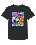 Chat Tricou mânecă scurtă guler larg Bărbat Skater