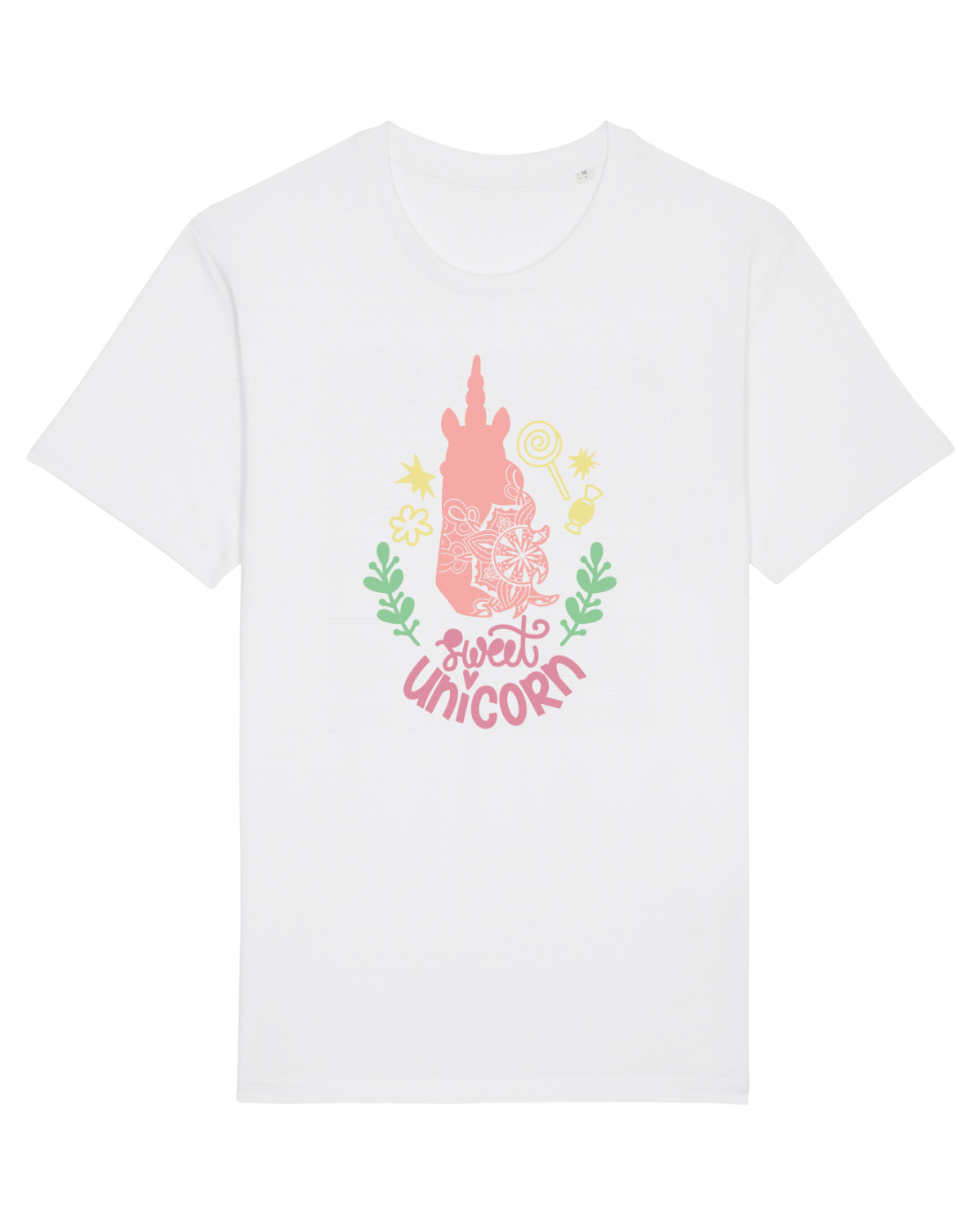 Tricou mânecă scurtă Unisex Rocker White