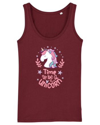 Time To Be A Unicorn Burgundy