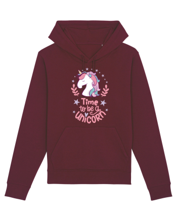 Time To Be A Unicorn Burgundy