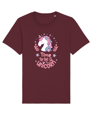 Time To Be A Unicorn Burgundy
