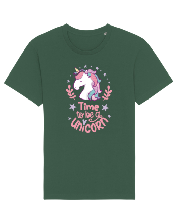 Time To Be A Unicorn Bottle Green