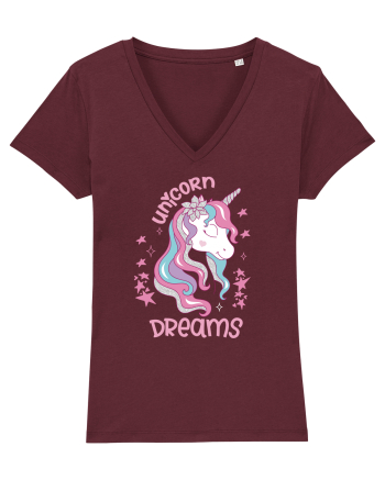 Unicorn Dreams Burgundy