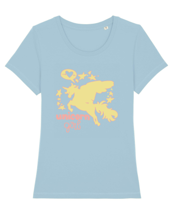 Unicorn Girl Sky Blue
