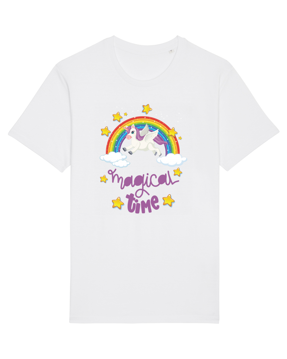 Tricou mânecă scurtă Unisex Rocker White