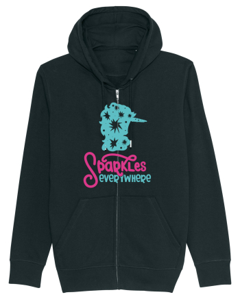 Unicorn Sparkles Everywhere Black