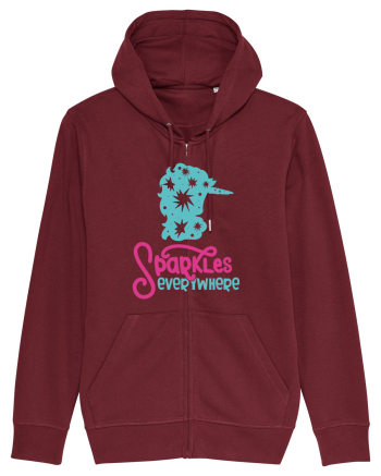 Unicorn Sparkles Everywhere Burgundy