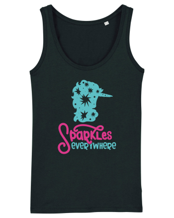 Unicorn Sparkles Everywhere Black