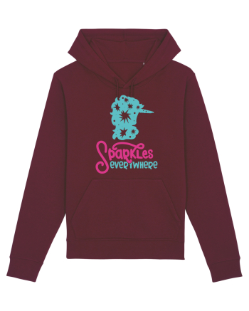 Unicorn Sparkles Everywhere Burgundy
