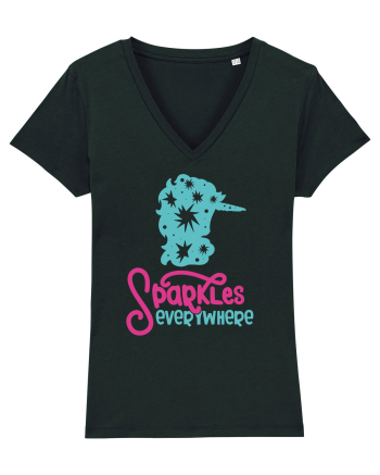 Unicorn Sparkles Everywhere Black
