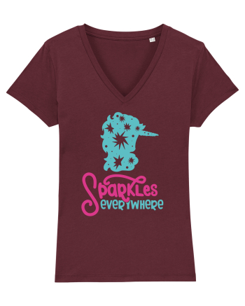 Unicorn Sparkles Everywhere Burgundy