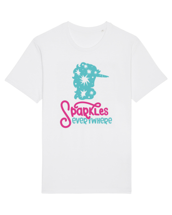 Unicorn Sparkles Everywhere White