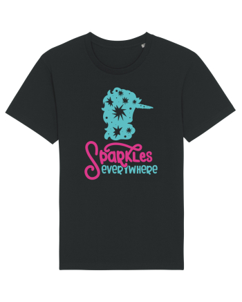Unicorn Sparkles Everywhere Black