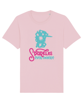 Unicorn Sparkles Everywhere Cotton Pink
