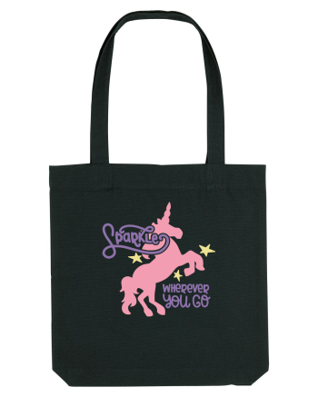 Unicorn Sparkles Wherever You Go Black