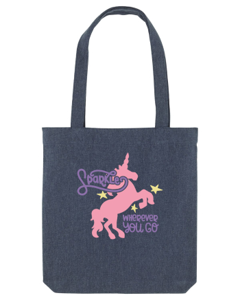 Unicorn Sparkles Wherever You Go Midnight Blue