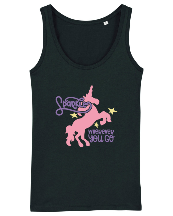 Unicorn Sparkles Wherever You Go Black